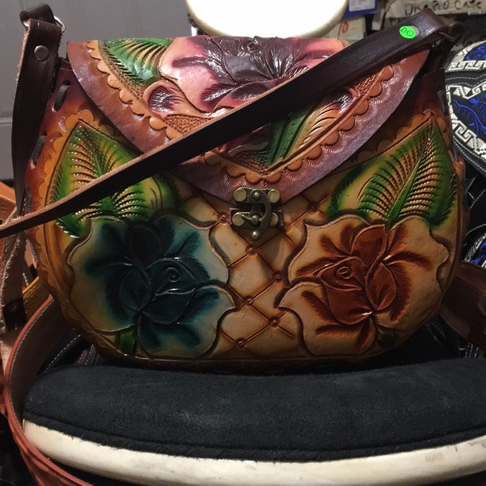 Big leather side purse